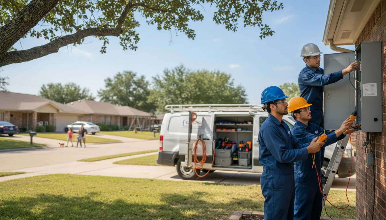 Certified electrician providing emergency electrical services in Rudd, IA